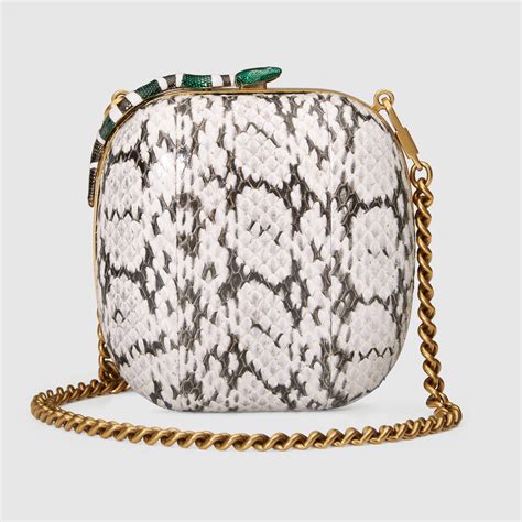 white gucci clutch|gucci snakeskin clutch.